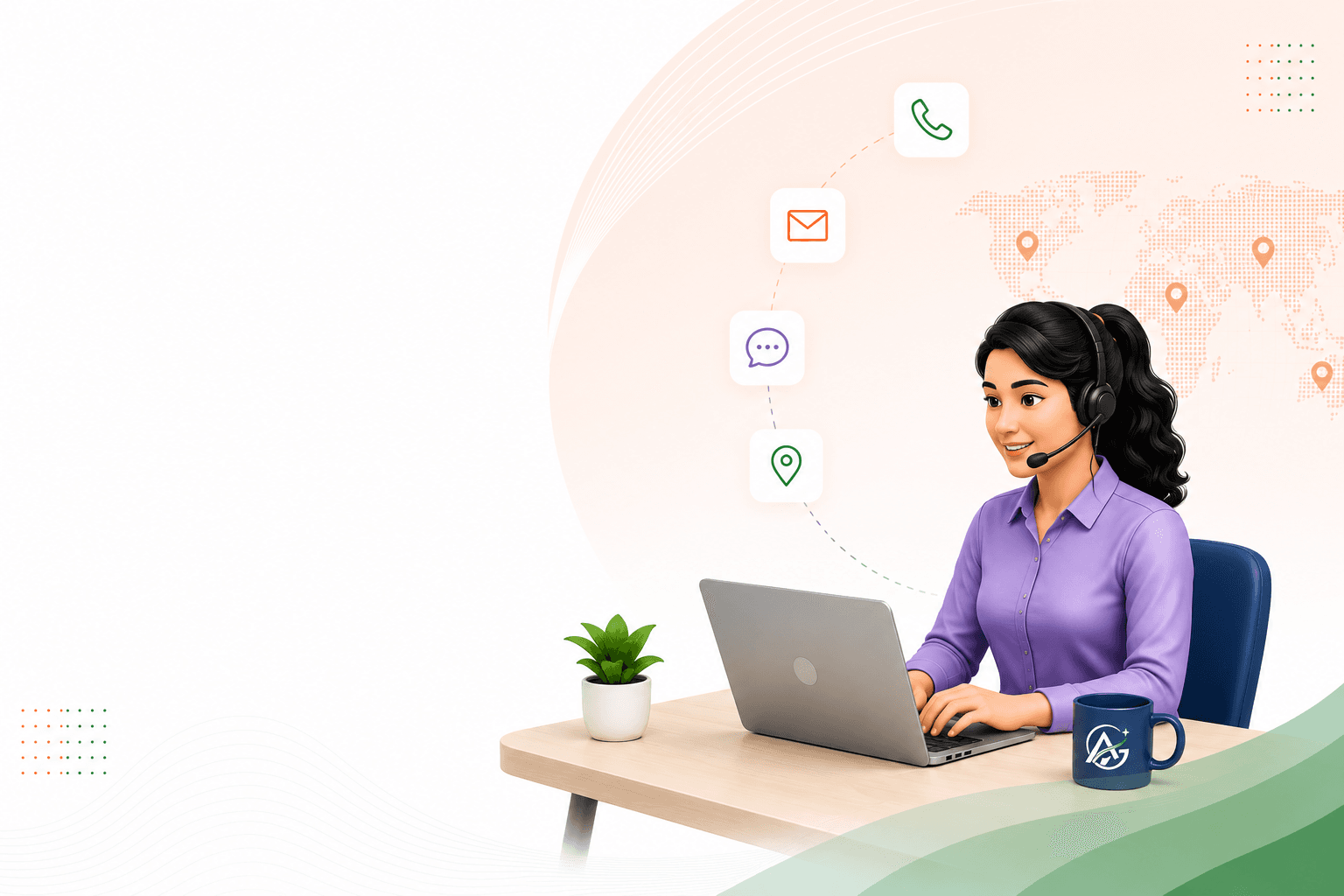 Contact Support Illustration